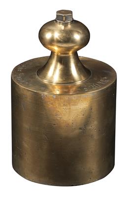 A 20 kg standard brass weight - Starožitnosti; Historické vědecké přístroje a globusy; Historické fotoaparáty a příslušenství