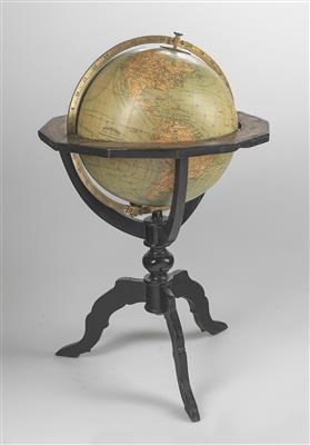 Seltener ungarischer Erdglobus von Emanuel Kogutowicz - Antique Scientific Instruments, Globes and Cameras