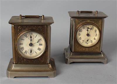 Konvolut: 2 Junghans Jahrhundertwende Tischwecker - Uhren, Technik und Kuriositäten - Sammlung Spielautomaten