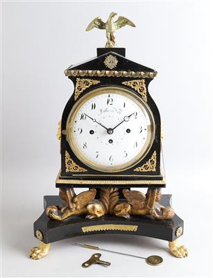 Wiener Empire Tischuhr "Döller in Wien" - Uhren, Technik, Kuriositäten & eine Sammlung historischer Brillen