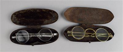 Zwei Brillen um 1820 - Hodiny, technologie a kuriozity