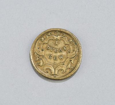 An authority coin weight Emperor Charles VI, 1735 - La collezione di bilance e pesi del Dr. Eiselmayr