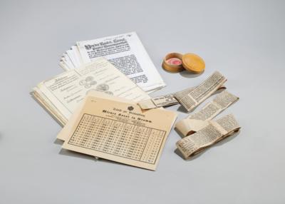 A mixed lot with c. 60 circulars etc. - The Dr. Eiselmayr scales & weights collection