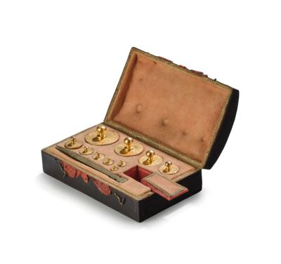A Viennese apothecary weight box, 1773 - Sbírka vah a závaží Dr. Eiselmayr