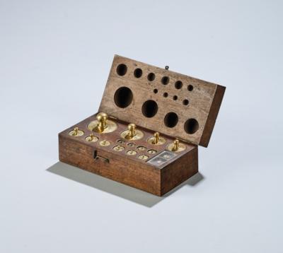 A Viennese coin weight box - The Dr. Eiselmayr scales & weights collection