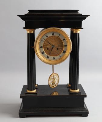 Biedermeier Portikusuhr, - Clocks, Science, Curiosities & Photographica
