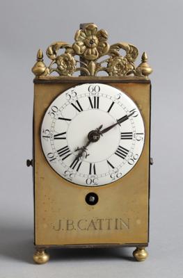Französischer Barock Tischuhr, "J. B. CATTIN", - Clocks, Science, Curiosities & Photographica