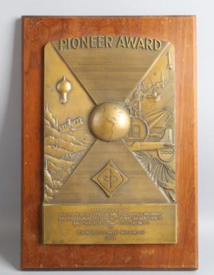 Luftfahrt: Pioneer Award für Ernst Ludwig Kramar (1903 Kladno b. Prag - 1978) - Hodiny, technologie, kuriozity a kamery