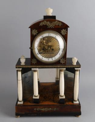 Biedermeier Kommodenuhr mit Automat, - Hodiny, technologie a kuriozity