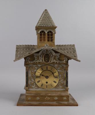 Holzkapelle mit Uhr, "Junghans Würtemberg", - Hodiny, technologie a kuriozity