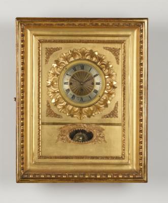 Biedermeier Rahmenuhr, - Clocks, Science, Curiosities