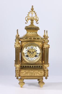 Historismus Bronzeuhr, "H & F Paris", - Clocks, Science, Curiosities