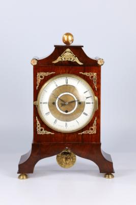 Wiener Biedermeier Kommodenuhr, "F. Wichmann in Wien", - Clocks, Science, Curiosities