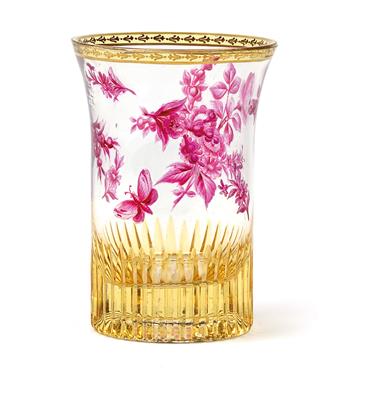 Becher mit purpur Blumen, - Furniture