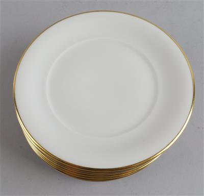 Augarten - 8 Brotteller, - Decorative Porcelain and Silverware