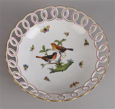Korbschale, Herend, - Decorative Porcelain and Silverware