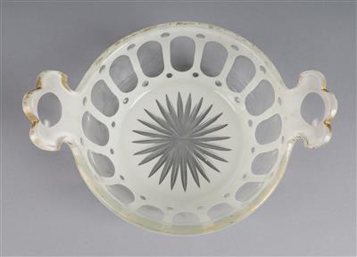 Schale, Böhmen, 19. Jh., - Dekorativní porcelán a stříbro