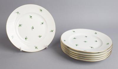 6 Dessertteller, Wiener Porzellanmanufaktur Augarten, - Decorative Porcelain & Silverware