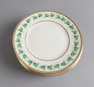 6 Brotteller, Porzellanmanufaktur Augarten, - Decorative Porcelain & Silverware