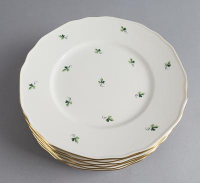 Augarten - 6 Speiseteller, - Decorative Porcelain & Silverware