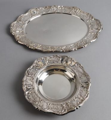 Wallace - ovales Tablett, runde Schale, - Decorative Porcelain & Silverware