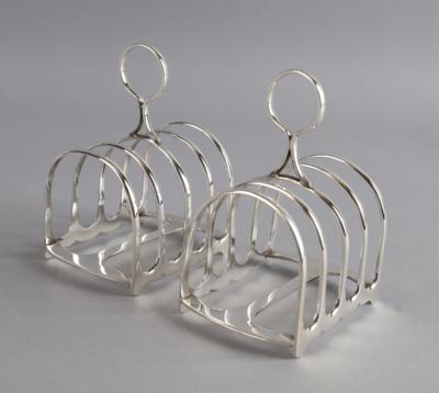 Paar Sheffielder Silber Toastständer, - Antiquariato
