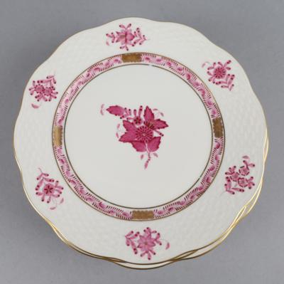 Herend - 6 Dessertteller Dm. 19 cm, - Decorative Porcelain and Silverware