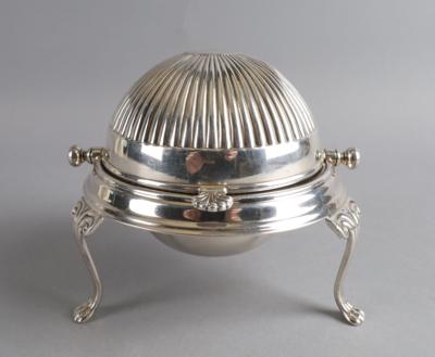 Englischer Butterkühler, Shefflield, - Decorative Porcelain and Silverware