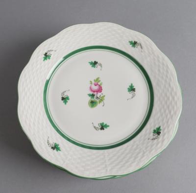 Herend - 6 Dessertteller, - Decorative Porcelain and Silverware