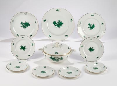 Speiseservice "Maria Theresia" Augarten, Wien um 1980, - Decorative Porcelain and Silverware