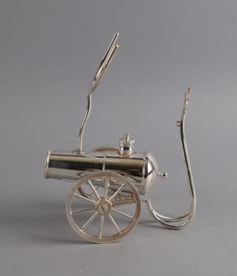 Brandy Glaswärmer in Form einer Kanone, - Decorative Porcelain & Silverware