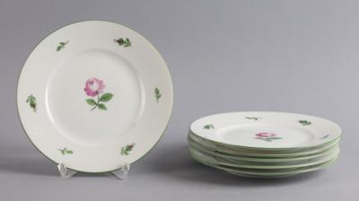 Augarten - 6 Brotteller Dm. ca. 16,5 cm, - Decorative Porcelain & Silverware