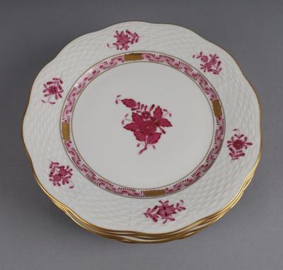 Herend - 6 Dessertteller Dm. 19 cm, - Decorative Porcelain & Silverware