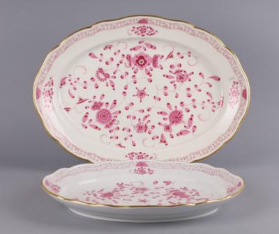 Meissen - 2 ovale Platten, Länge 42 cm, 35,5 cm, - Decorative Porcelain & Silverware