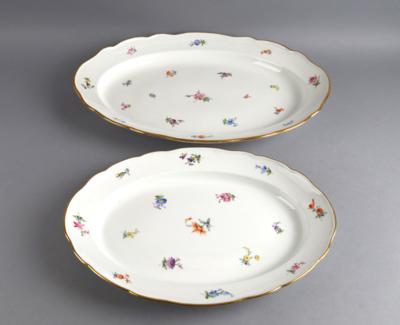 Meissen - 2 ovale Platten, - Decorative Porcelain & Silverware