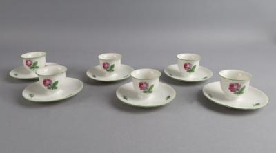Augarten - 6 Eierbecher, - Decorative Porcelain & Silverware