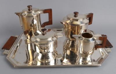 Tee- und Kaffeegarnitur, - Decorative Porcelain and Silverware