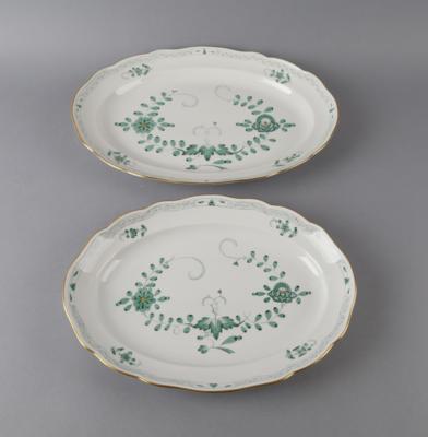 Meissen - 2 ovale Platten, Länge 35,5 cm, 42 cm, - Starožitnosti