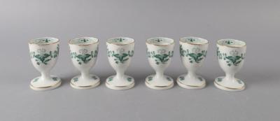 Meissen - 6 Eierbecher, - Decorative Porcelain and Silverware