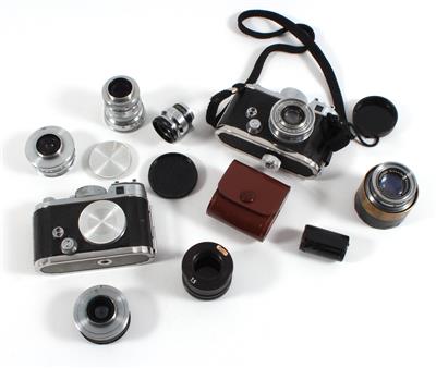 Zwei ROBOT II Kameras und drei Objektive - Fotoaparáty