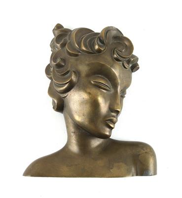 Bust of a woman for hanging, Austria, c. 1940, - Secese a umění 20. století