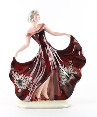 Claire Weiss, figurine: "Lydia", designed c. 1937, executed by Wiener Manufaktur Josef Schuster, formerly Friedrich Goldscheider, as of 1941, - Secese a umění 20. století
