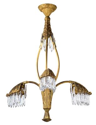 Three-light chandelier, - Jugendstil and 20th Century Arts and Crafts