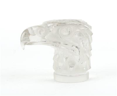 Kühlerfigur "Tete d'aigle", René Lalique, Wingen-surModer, Entwurf: 14.3.1928, - Jugendstil und Kunsthandwerk des 20. Jahrhunderts