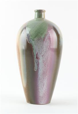 Vase, wohl Clement Massier, Golfe-Juan, um 1900, - Jugendstil und Kunsthandwerk des 20. Jahrhunderts
