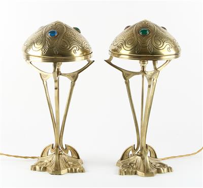 Two table lamps, France, c. 1920, - Secese a umění 20. století