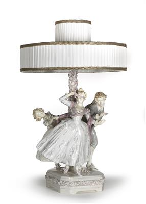 Ferdinand Doblinger (Vienna 1872-1935 Vienna), an unusual table lamp with three dancing and frolicking figures, Förster & Co, Vienna, 1902-06 - Secese a umění 20. století