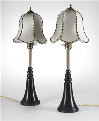A pair of Art Deco table lamps, c. 1920 - Jugendstil e arte applicata del XX secolo