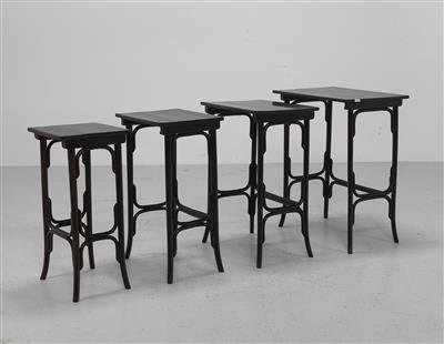 Four nesting tables, designed before 1904, model no. 10, executed by Thonet, Vienna - Secese a umění 20. století
