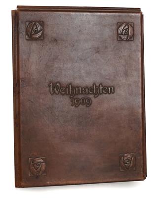 A large leather portfolio, attributed to Josef Maria Olbrich, 1909 - Jugendstil and 20th Century Arts and Crafts